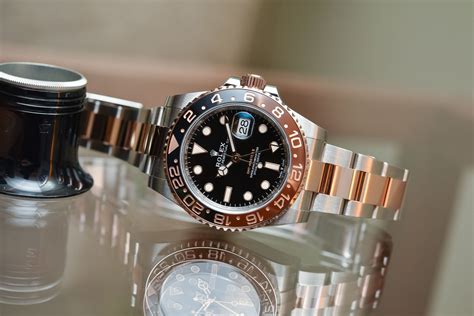 rolex gmt 2 tone|root beer rolex 2022.